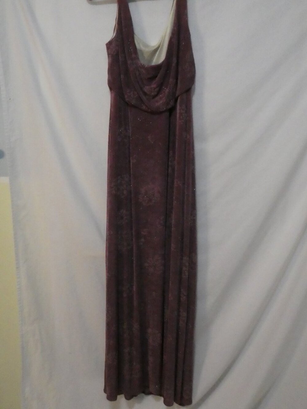 J KAUR COLLECTION By Barketti Purple Floral Maxi Dress - Size 12 - Picture 3 of 16
